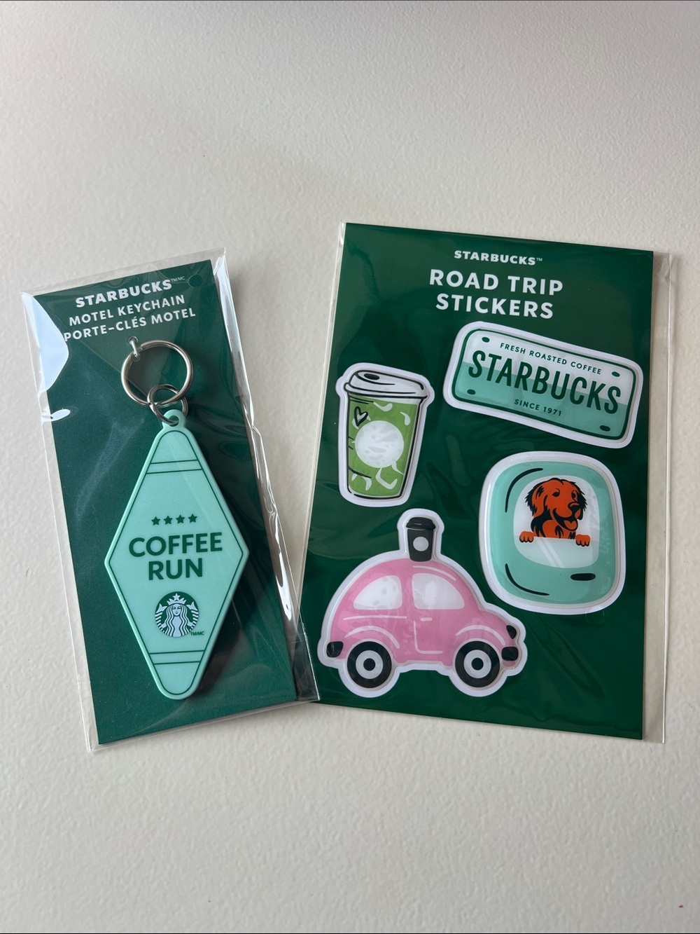 Starbucks Road Trip Collection Stickers & Keychain Summer 2026 - New - Picture 4 of 4